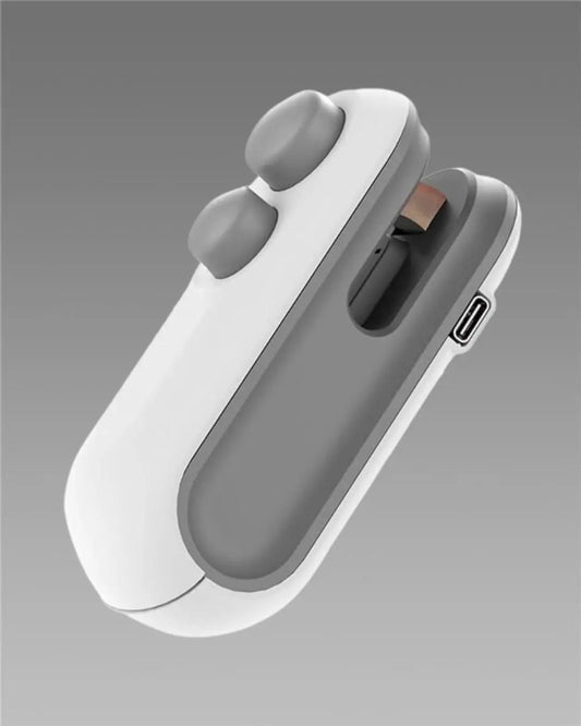 Portable Mini Sealing Machine with Cutter 2 in 1 USB Rechargeable