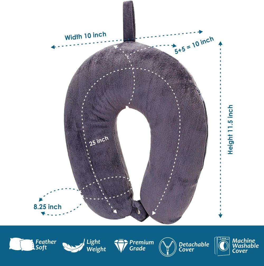 Neck Pillow for Travel | Grey Color