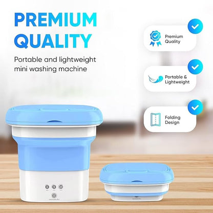 Mini Portable Washing Machine Top Load Fully Automatic with 3 Modes