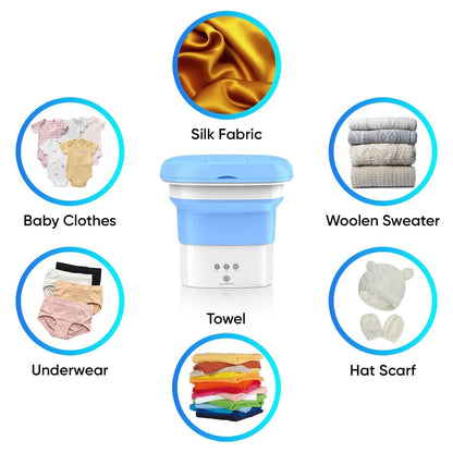 Mini Portable Washing Machine Top Load Fully Automatic with 3 Modes