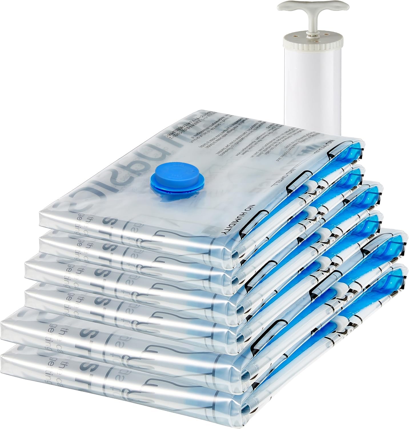 Vacuum Storage Bags | Maximise Space and Store Clothes, Bedding, Towels | 6 Pack