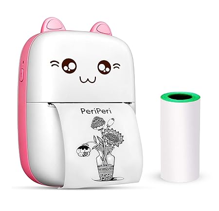 Mini Thermal Printer Inkless Bluetooth Pocket Printer for Prints Picture
