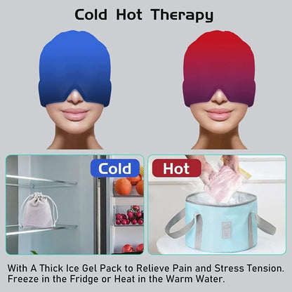 Migraine Relief Cap for Migraines, Headaches, Sinuses, Tension Relief.